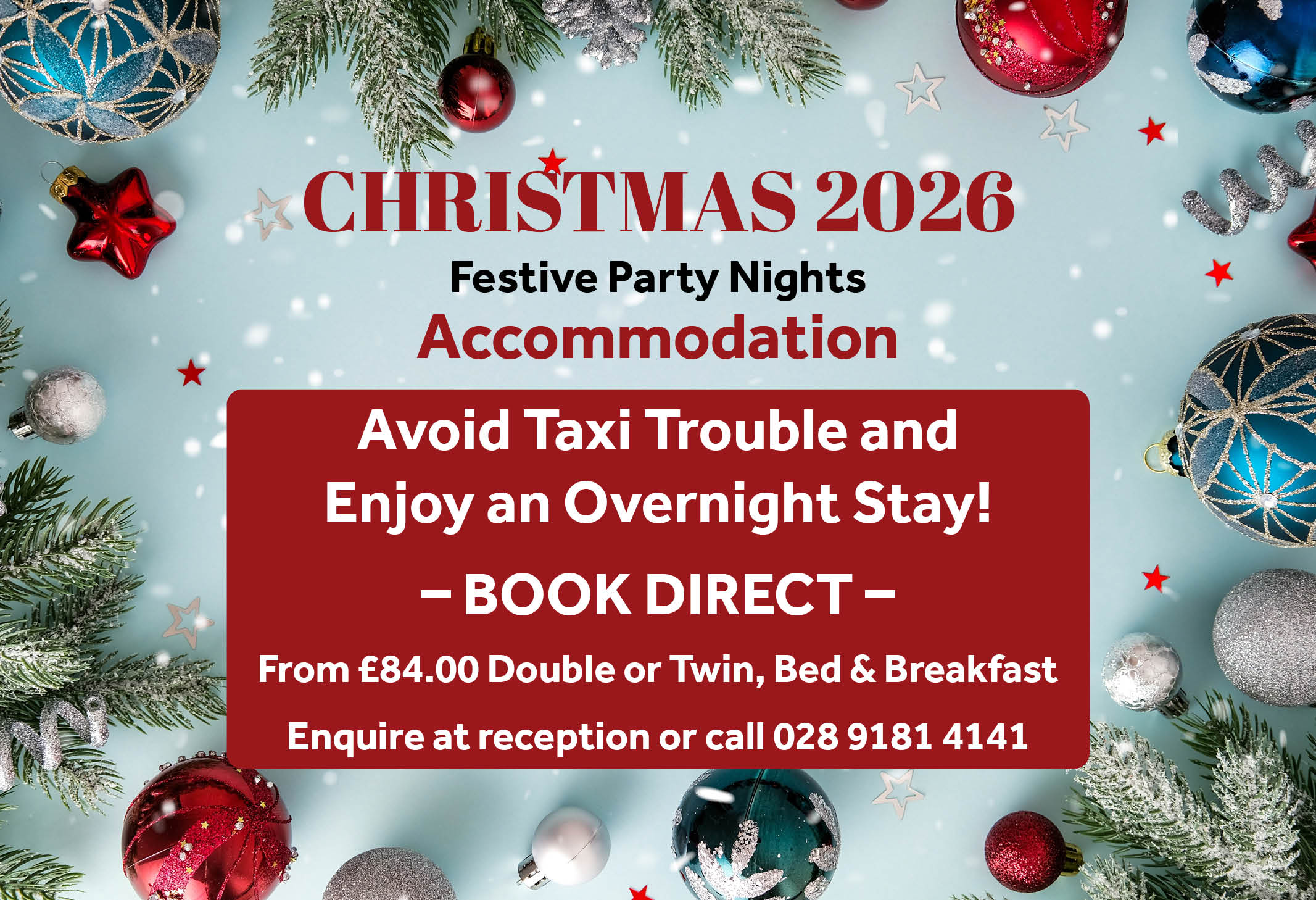 2026 TV Graphics Xmas Accommodation